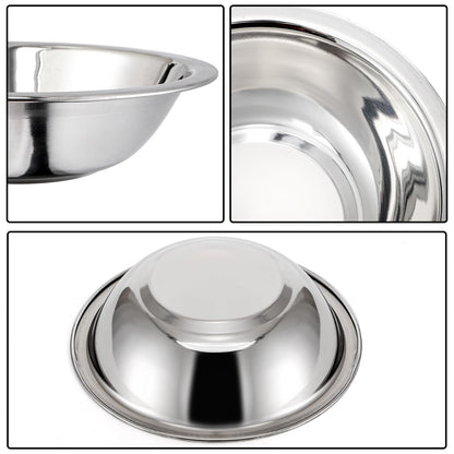 Okllen 10 Pack Small Stainless Steel Bowls, 6 1/2 Inch Wide Kitchen Metal Bowl with Flat Base, 3/4 Quart Prep Bowls for Meal Prep, Cooking, Serving, Baking