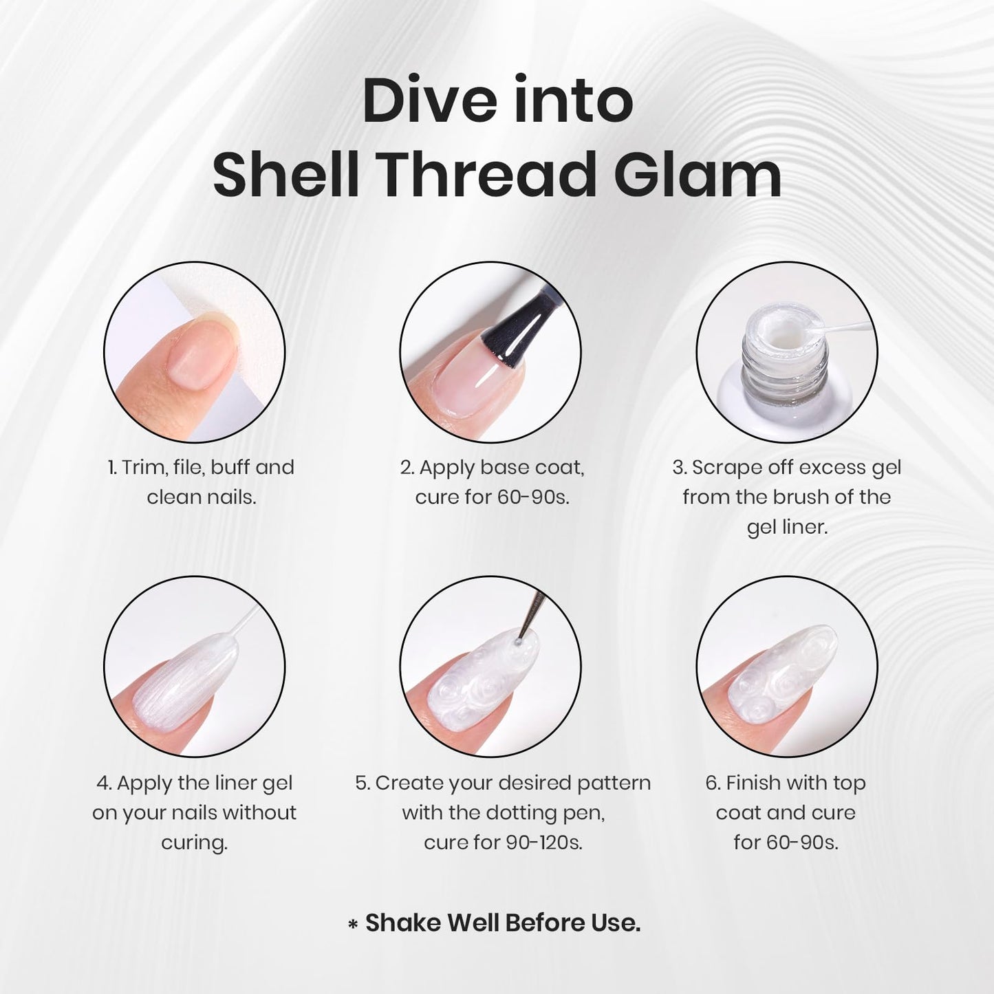 Beetles Nail Stamp, 4Pcs French Tip Tool Easy Manicure Nail Stamper Single Head Soft Silicone Long & Short French Tip Stamp Tool with 2Pcs Nail Scraper Decorations Gift for Women