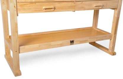 WEN 60-Inch Hardwood Workbench with Four Drawers and Onboard Vise (WB6020)