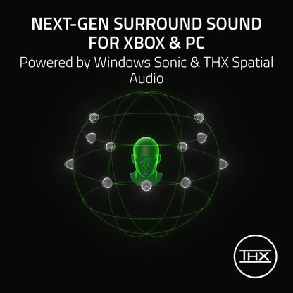 Razer BlackShark V3 Wireless Gaming Headset for Xbox: 50mm Drivers - Super Wideband Mic - 2.4 GHz, Bluetooth, USB - Works with PC, Mac, PS5, Nintendo Switch, Smartphone - Long Battery Life - Black