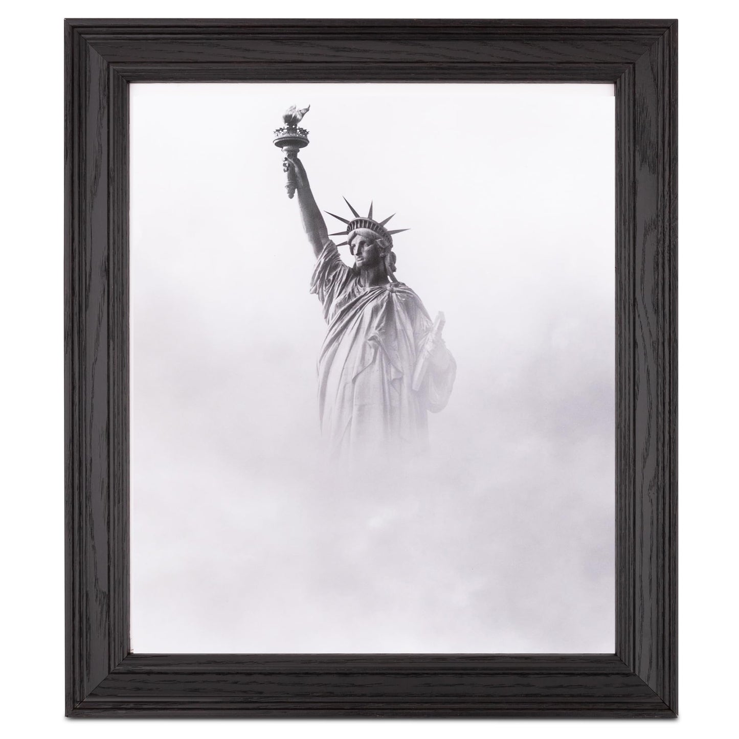 ArtToFrames 28x48 Inch Black Picture Frame, This 1.50 Inch Custom Poster Frame is Colonial Onyx - Comes with Economy Acrylic and Corrugated Backing (2WOM0066-78238-YBLK-28x48)