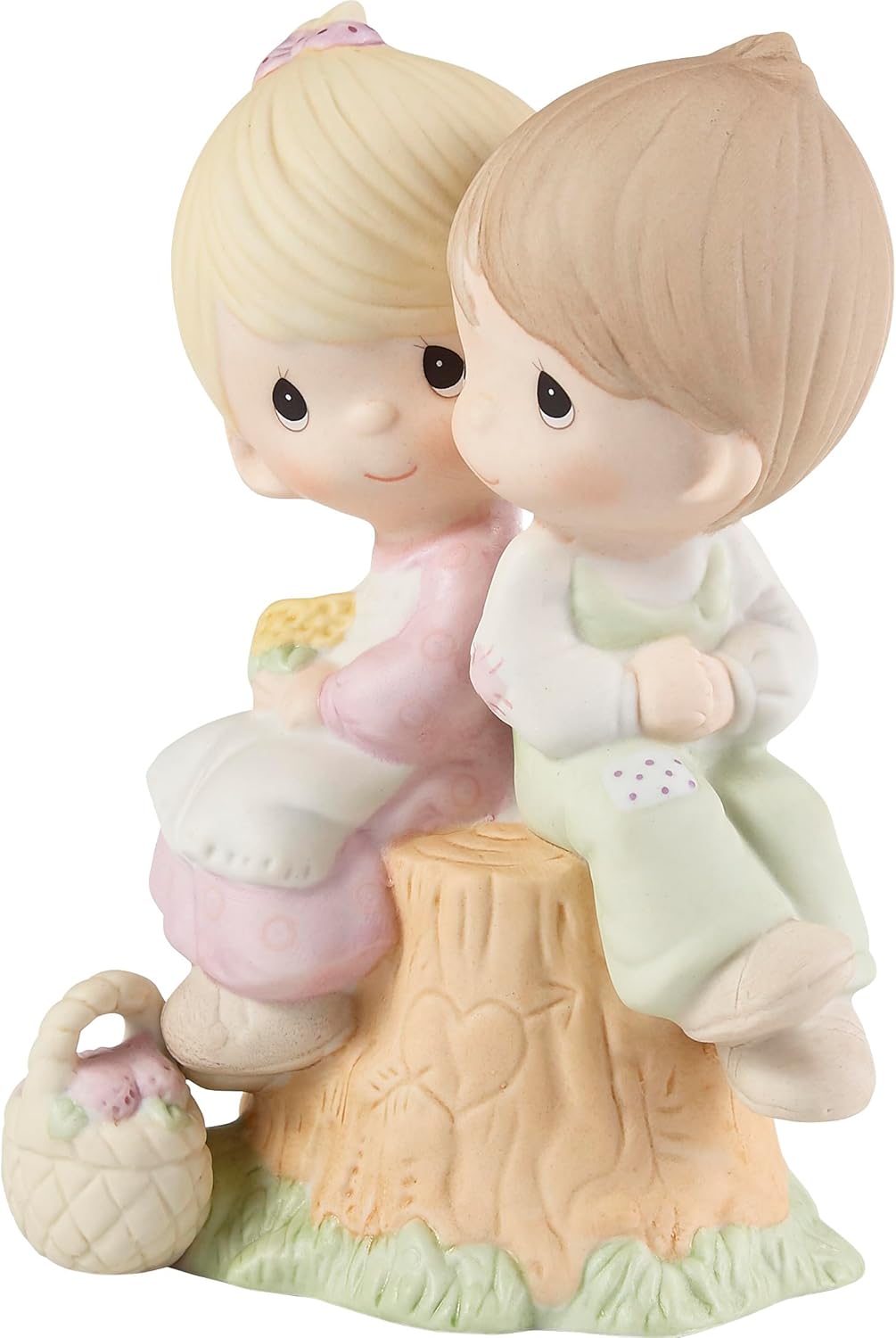 Love One Another Bisque Porcelain Figurine, E1376 by Precious Moments