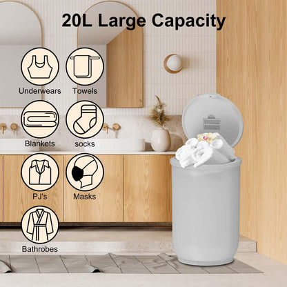 Ultra Large Capacity Towel Warmer Bucket, Rapid Heating with Timer, One-Button Digital Display Control, Safety Lock, Gifts for Him & Her, Auto Shut-Off, Fits 2 Large, Blankets, Bathrobes, PJ's