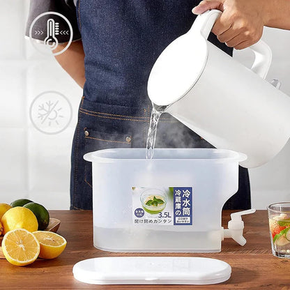 Cold Kettle with Faucet for Refrigerator, Drink Dispenser Container for Fridge, 3L/0.8 Gallon