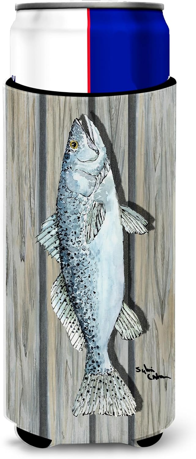 Fish Trout Ultra Beverage Insulators for Slim Cans