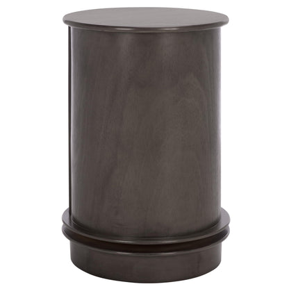 SAFAVIEH Furniture - Tabitha 1-Drawer Accent Table - Black - Solid Wood - Farmhouse Storage Design - Ideal for Living Room, Entryway, Home Office, 17.7"W x 17.7"D x 26"H - Fully Assembled (AMH5712H)