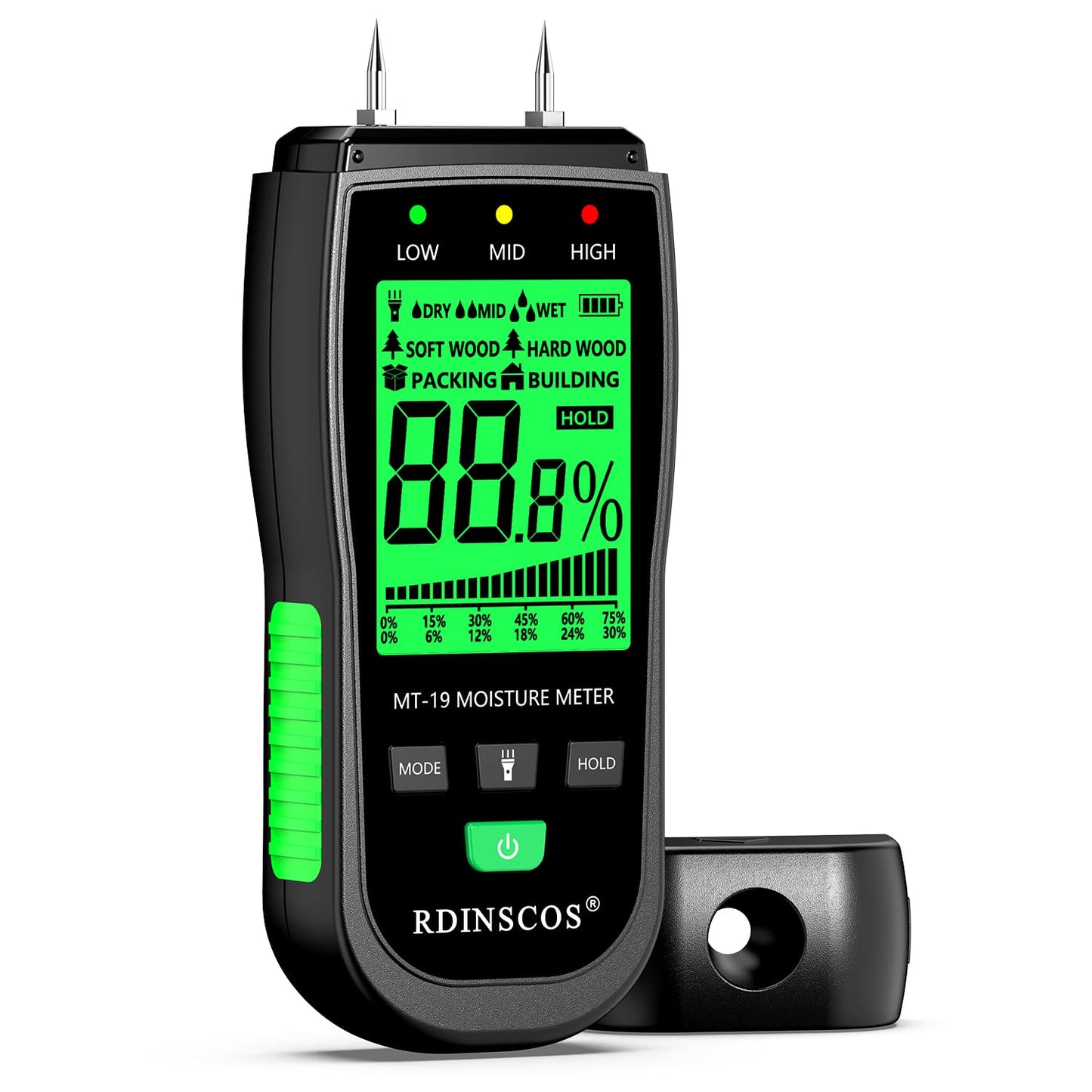 Wood Moisture Meter for Wood, Like Hardwood and Softwood Pin Moisture Tester