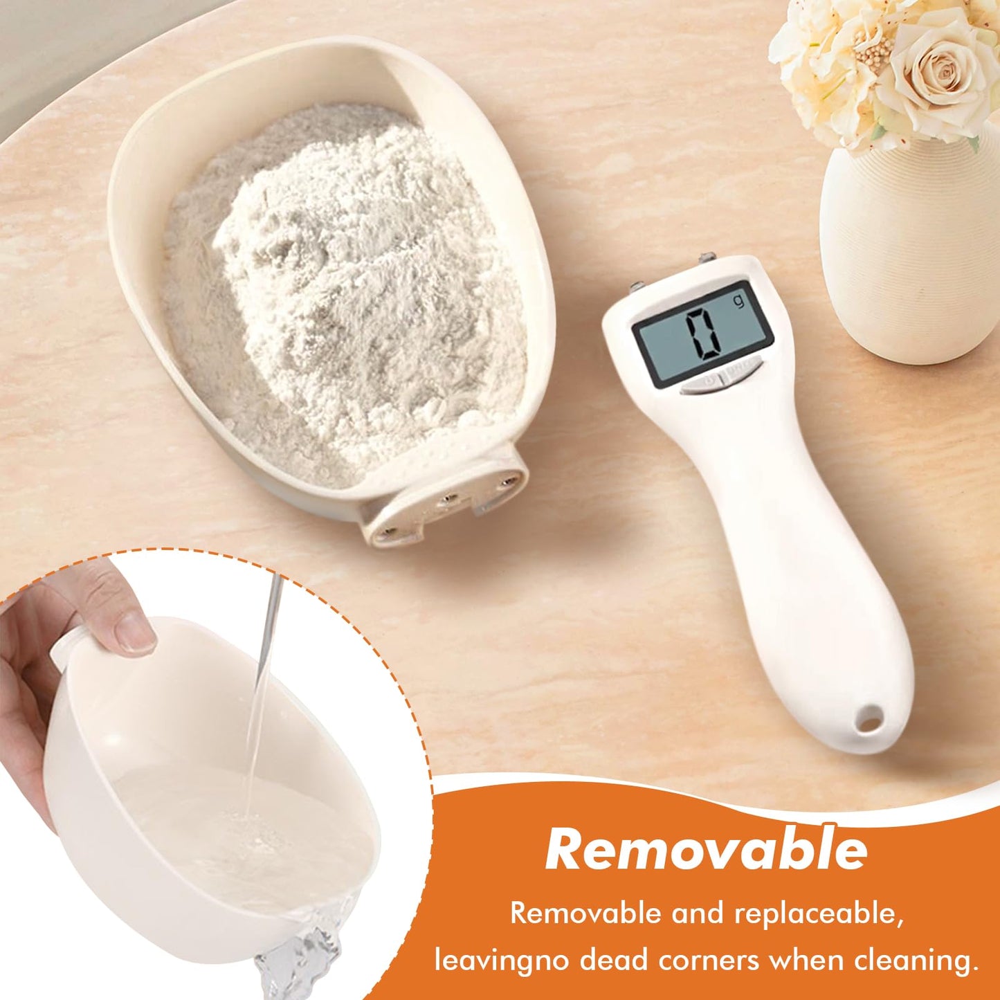 2pcs Digital Measuring Spoon,Digital Measuring Cup with LCD Screen Display, Digital Food Spoon Scale, Gram Measuring Spoons for Kitchen Gadgets and Daily Meal