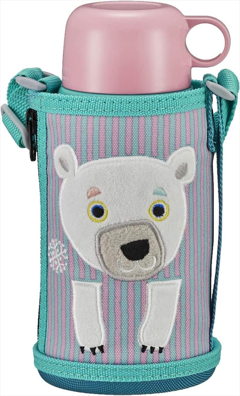 Tiger 20.3 fl oz Water Bottle, Stainless Steel Direct Drinking Cup with Pouch, Sahara Korobkuru