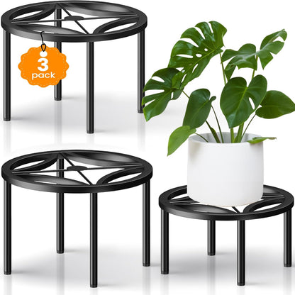 3-Pack Use(10.24" 10.24" 8.66" TOSKING Plant Stands - Heavy Duty Low Plant Stand, No Assembly Required Risers