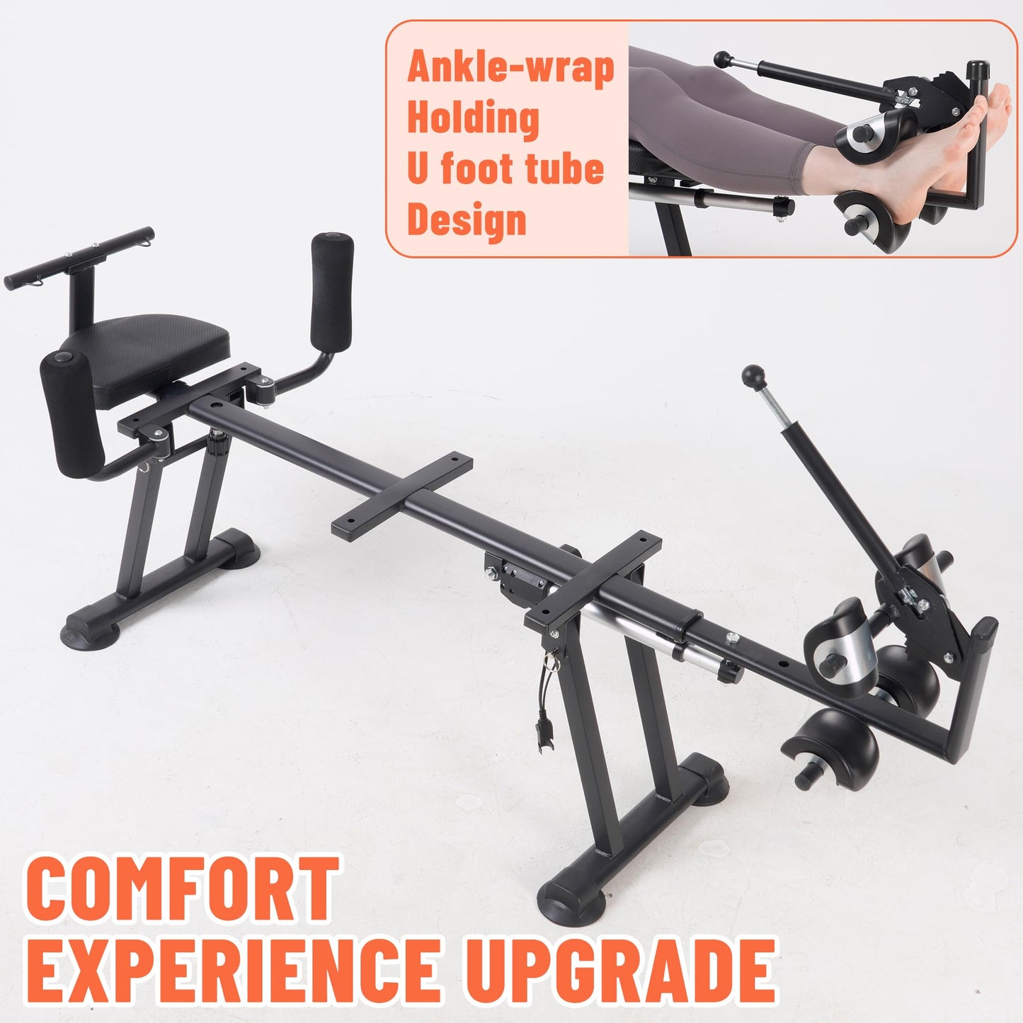 Giztud Fitness Electric Back Stretching Bench, 400 LBS Heavy Duty Power-Assisted Body Stretcher Machine with 30-Degree Inversion Angle, Elevated Extension Equipment for Home Gym Wellness