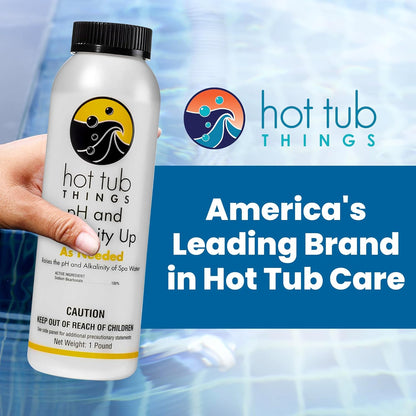 1 Hot Tub Things pH Up & Alkalinity Increaser for Hot Tub, Pool & Spa pH Plus & Alkaline Up, Alkalinity Booster