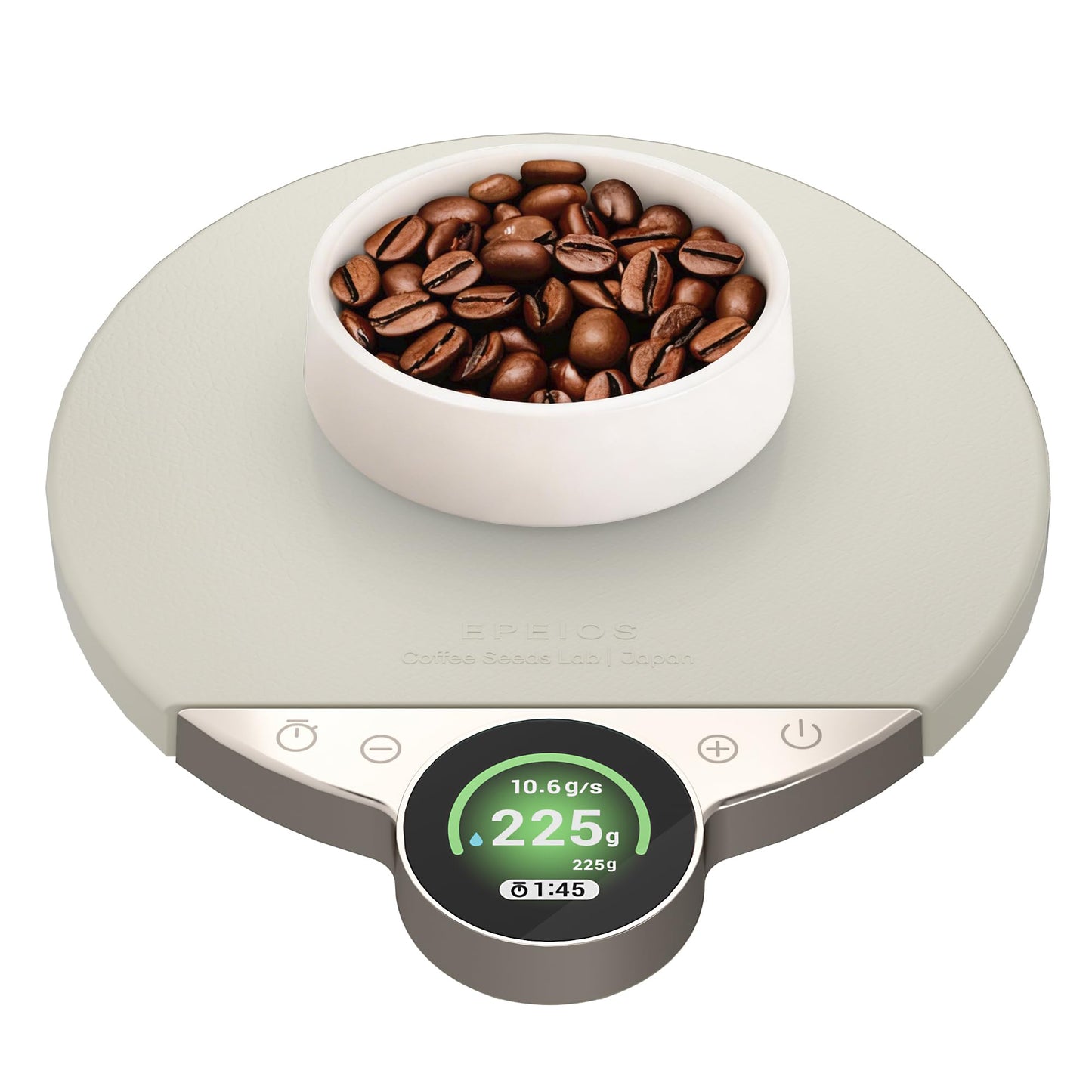 Cocinare Balance Pro Smart Coffee Scale with Timer and Water Flow Rate, Espresso Scale for Pour Over and Barista Brewing, Brew Assist Mode, 0.05g Precision, 3.5kg Digital Scale, App Control (White)