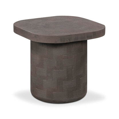 Tov Furniture Suraya Dark Umber Concrete Side Table