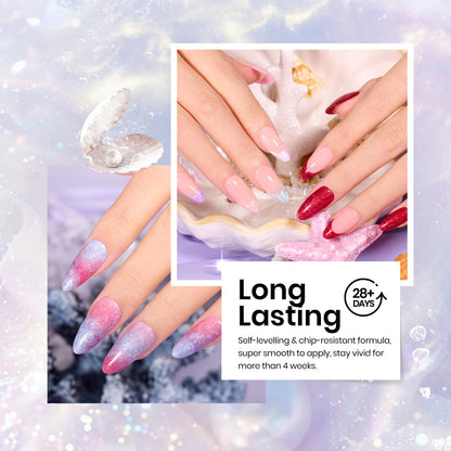 Beetles Cat Eye Gel Polish Set - 24Pcs 20 Colors Glitter Dark Color Changing Gel Nail Polish Kit with Base Gel Glossy Matte Top Coat Soak off UV DIY Nail Art Salon Ombre Black Nails Gift