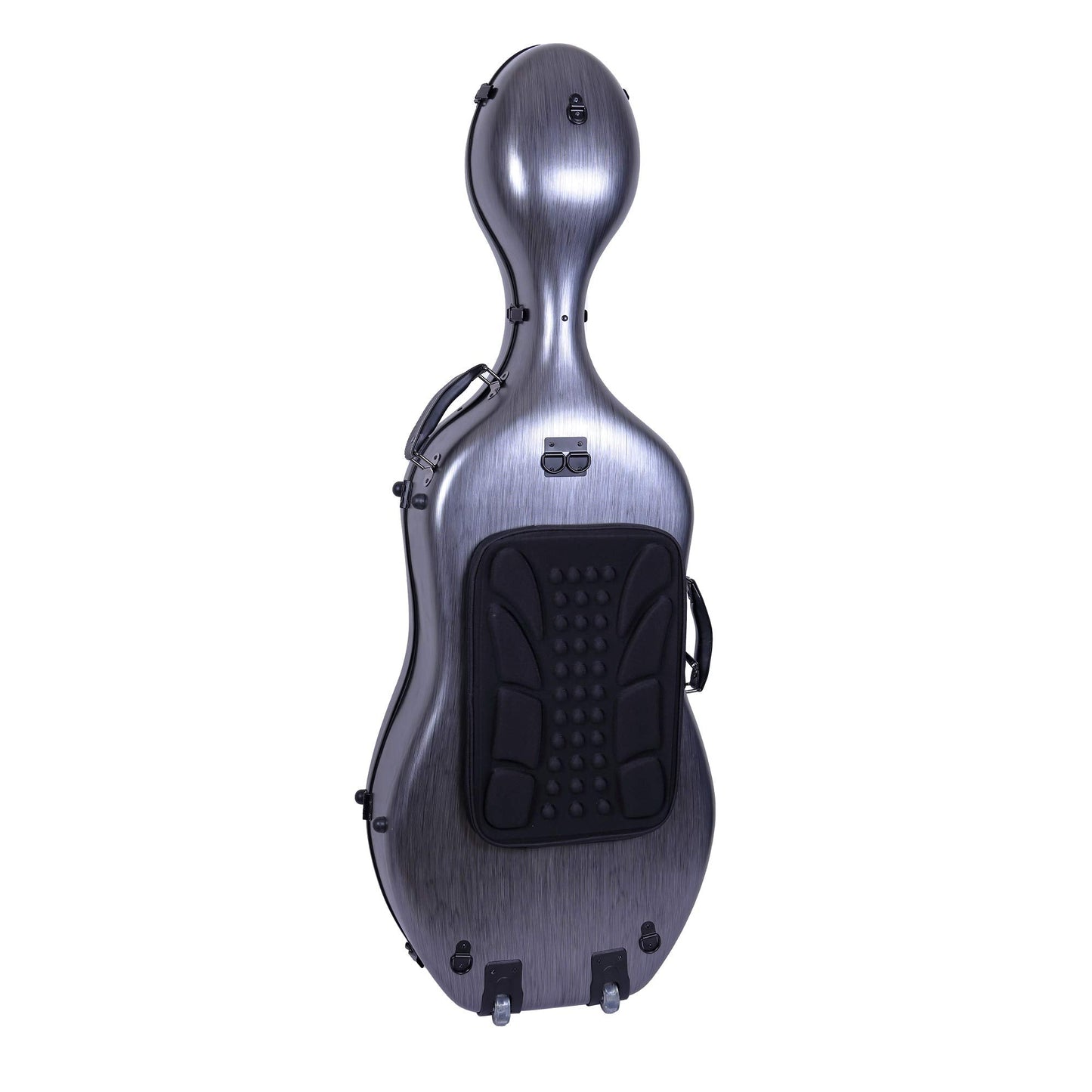 Crossrock Poly Carbon Composite Cello Case, for 3/4 Size Cello with backpack and wheels in Blue(CRF1000CETBLHT)