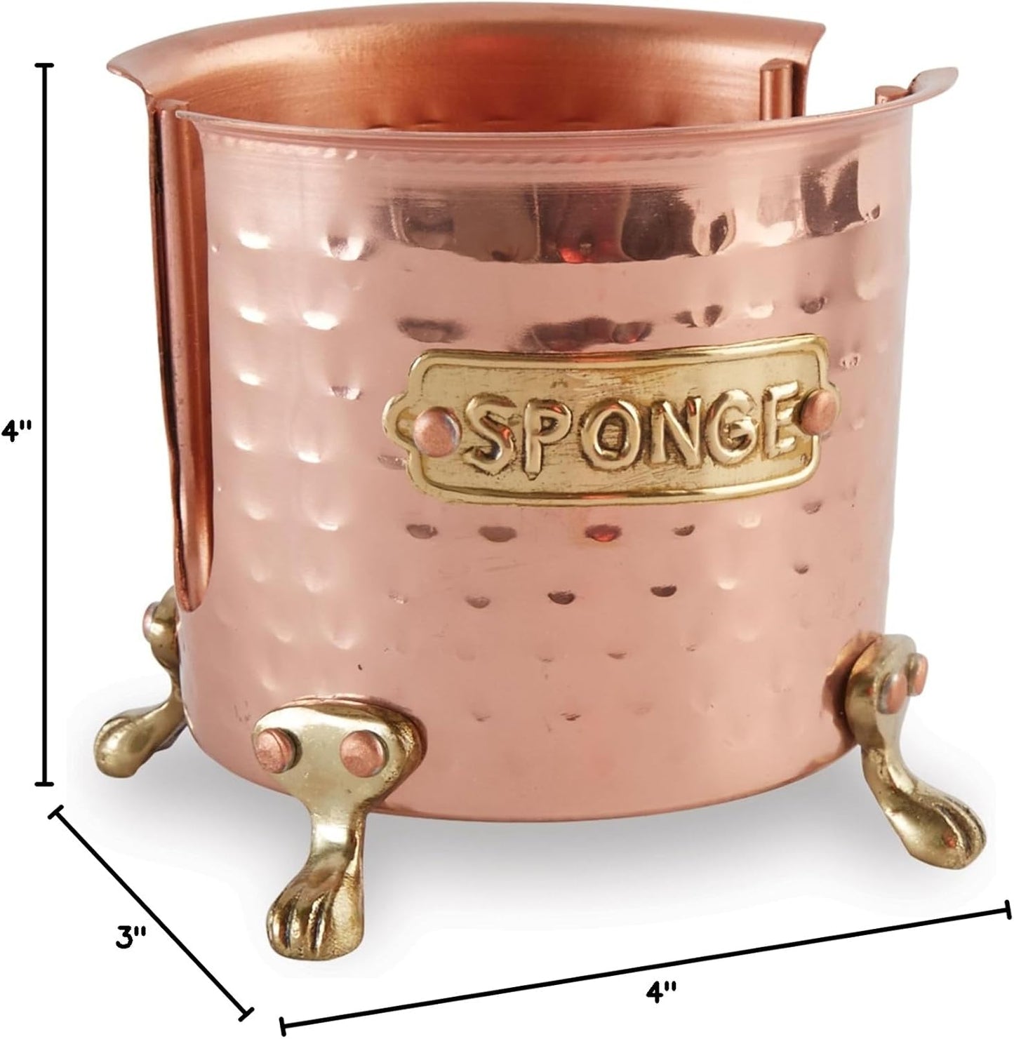 Copper Kitchen Sponge Holder Caddy by Mud Pie