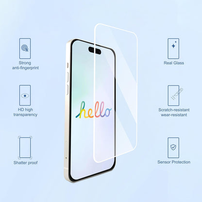 Ailun 3-Pack iPhone 17 Screen Protector - Case Friendly Tempered Glass with Camera Lens Protectors