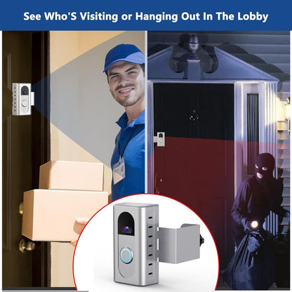 KIMILAR Anti-Theft Video Doorbell Mount Compatible with Ring/Blink Wireless Video Doorbell, Adjustable Mounting Bracket Accessories for Houses, Apartments, Businesses, Not for Security Door