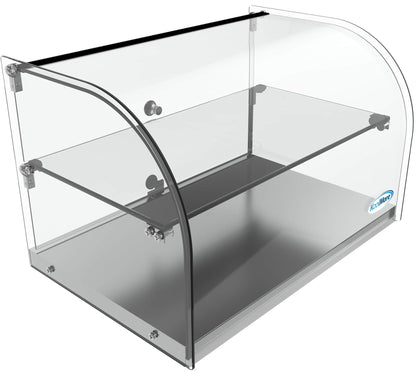 KoolMore - DC-2C 22" Commercial Countertop Bakery Display Case with Front Curved Glass and Rear Door - 1.5 cu. ft.