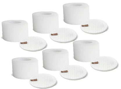 Nispira XFF680 Foam Felt Filter Replacement for Shark Rotator DuoClean Powered Lift Away Speed Vacuum NV680, NV681, NV682, NV683, NV800, NV801, NV803, UV810, AX950, AX951, 6 Packs