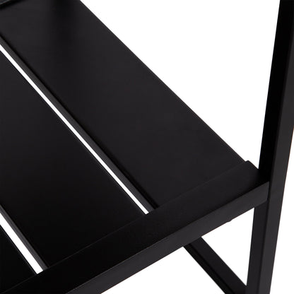 Kate and Laurel Malone Modern Wooden Console Table with Metal Shelf, 36 x 13 x 31, Natural Brown and Black, Transitional Wood Entryway Table with Storage Shelf Below