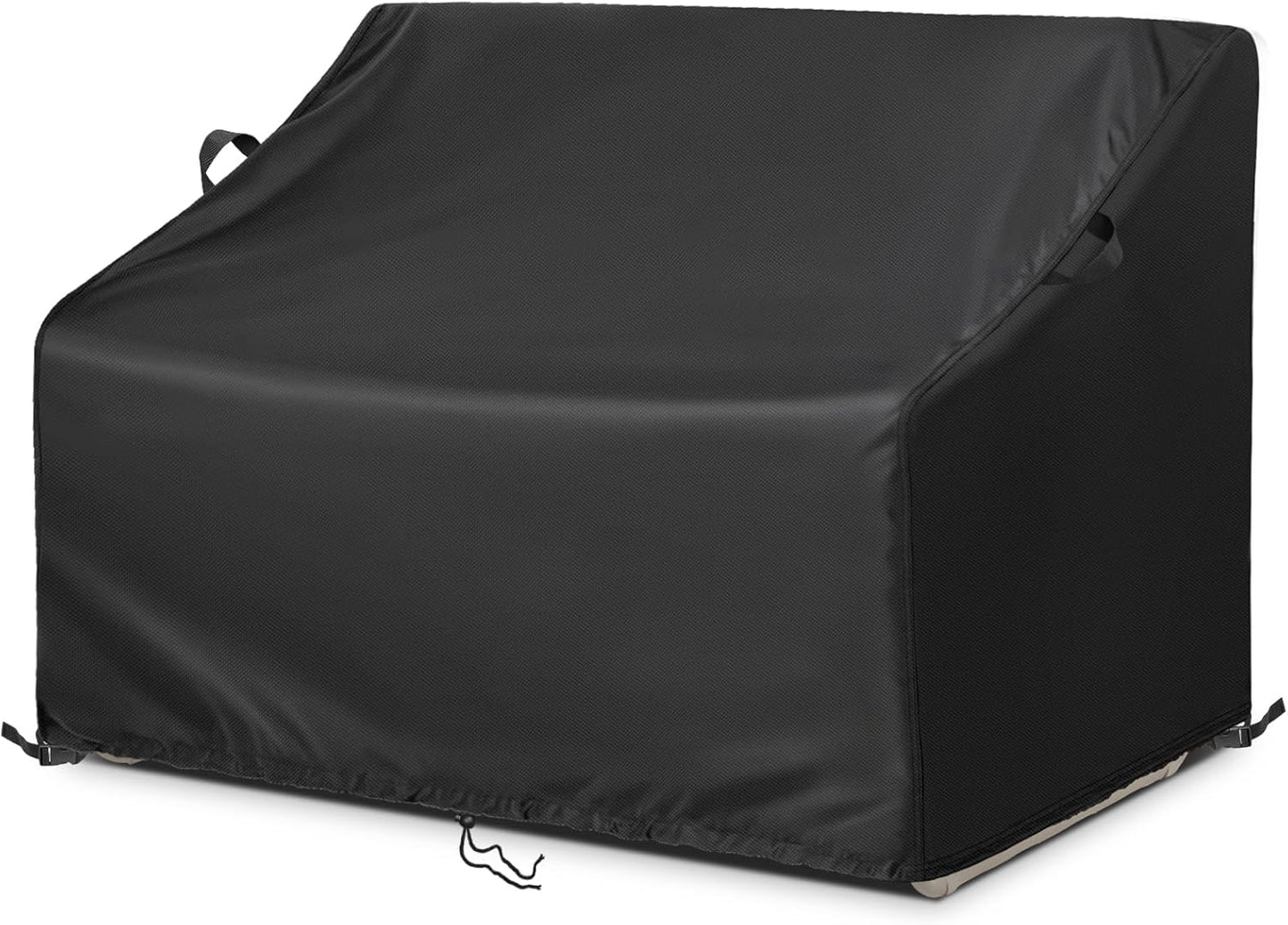 50"L48"W37"H) Kasla Patio Double Chair Cover, Waterproof Heavy Duty Cover for Outdoor Loveseat & Glinder Bench