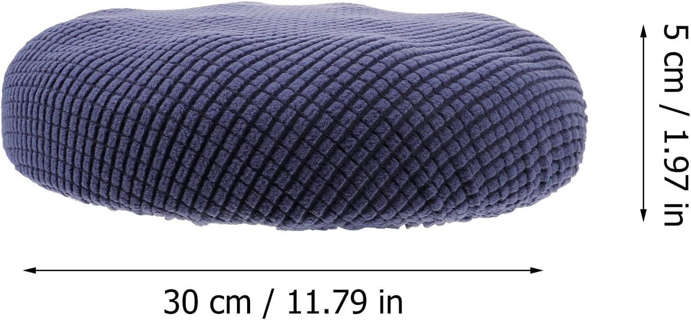 Veemoon Round Stool Covers, Soft Bar Stool Chair Cushion Cover with Elastic Non-Slip Bottom, 11 inches Width