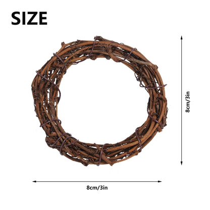 Grapevine Wreath Set, Marrywindix 16 Pieces Natural Vine Branch Wreath Christmas DIY Rattan Wreath Garland for Christmas Holiday Craft Wedding Decor (3 in.)