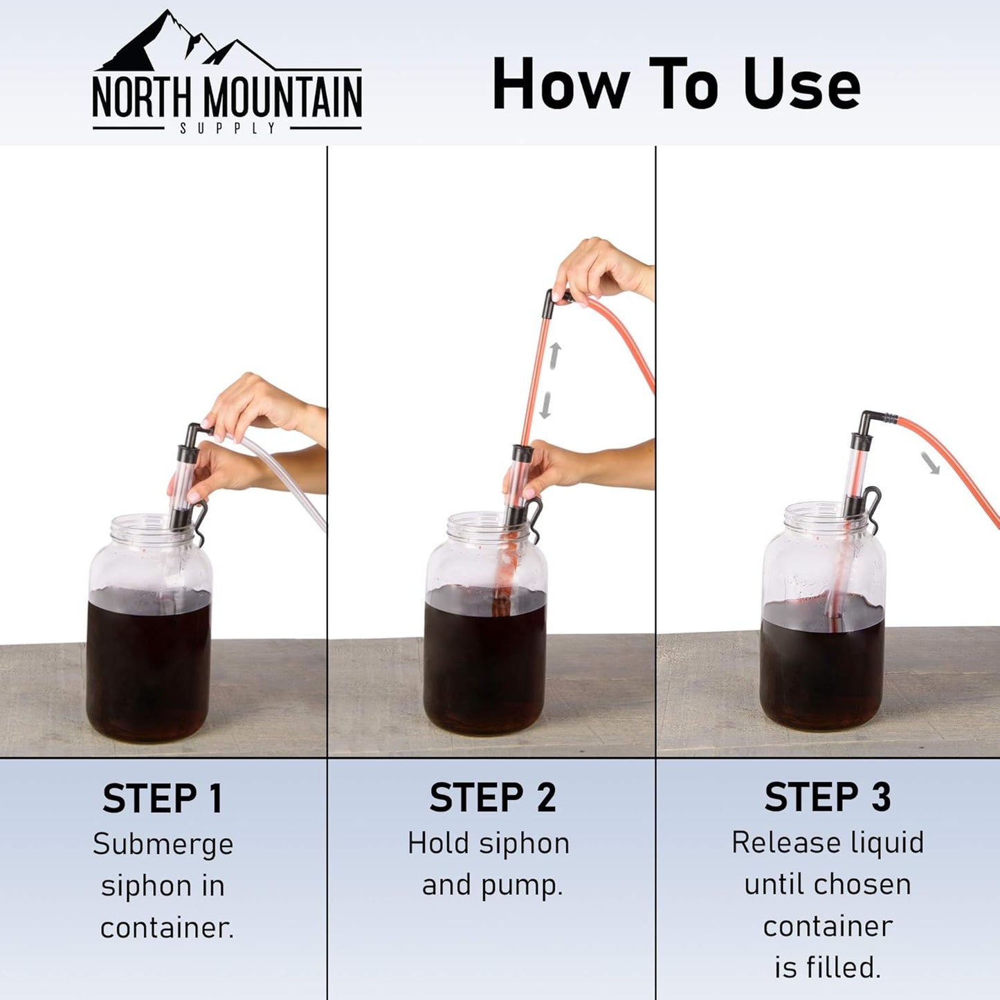 North Mountain Supply Mini Automatic Siphon - Quick Start, 22 Inches