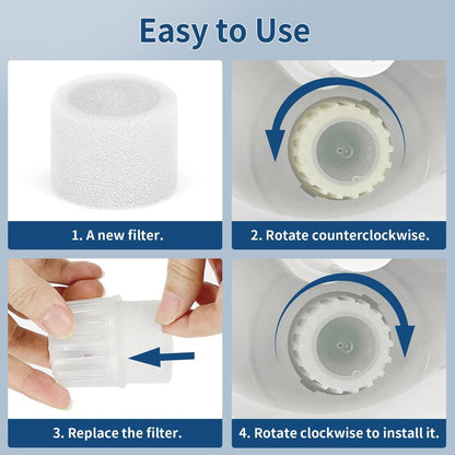 30-Pack Top Fill Humidifier Replacement Filter Compatible with LEVOIT Humidifiers Model Classic160, Dual150, Dual200S, Classic300(S), LV600S, OasisMist450S, Superior 6000S Capture Particles