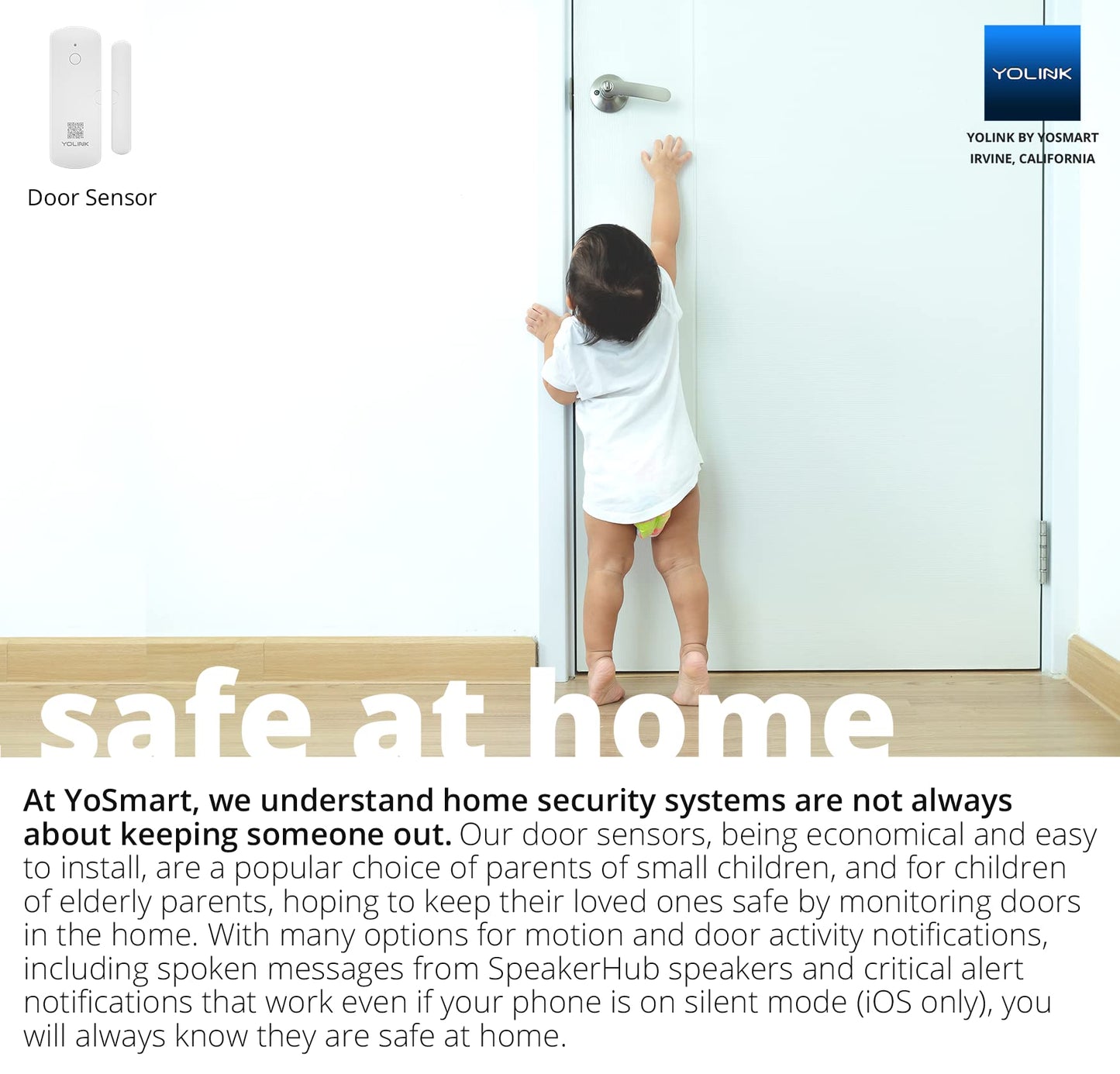 YoLink LoRa Smart Door & Window Sensor: Up to 1/4 Mile Open-Air Range, Door Left-Open Reminders, up to 5 Year Battery Life, Alexa, IFTTT, Home Assistant, Home Security, Hub Required