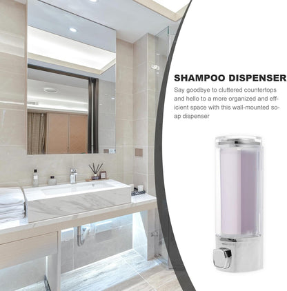 Travel Shampoo Hand Soap Dispenser - Refillable Liquid Holder Box for Home and Office (Plating)