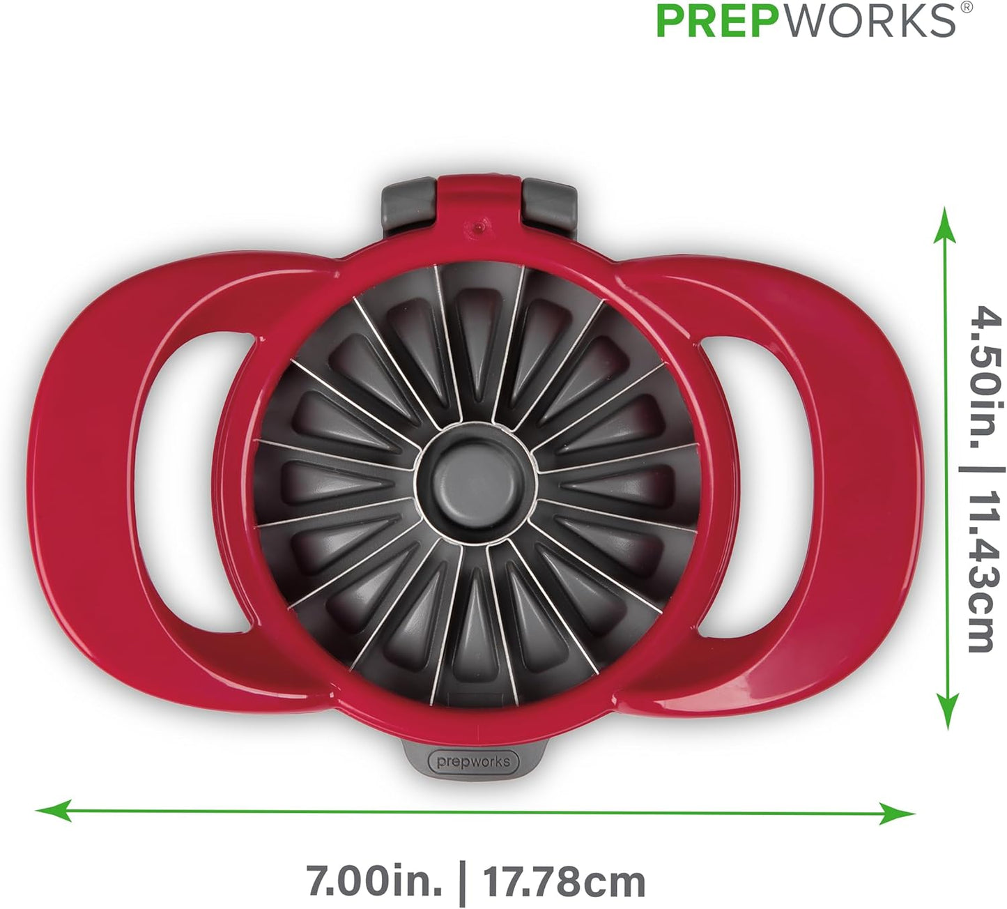 16-Slice PrepWorks Dishwasher Safe Apple Slicer and Corer Thin Apple Cutter with Safety Cover