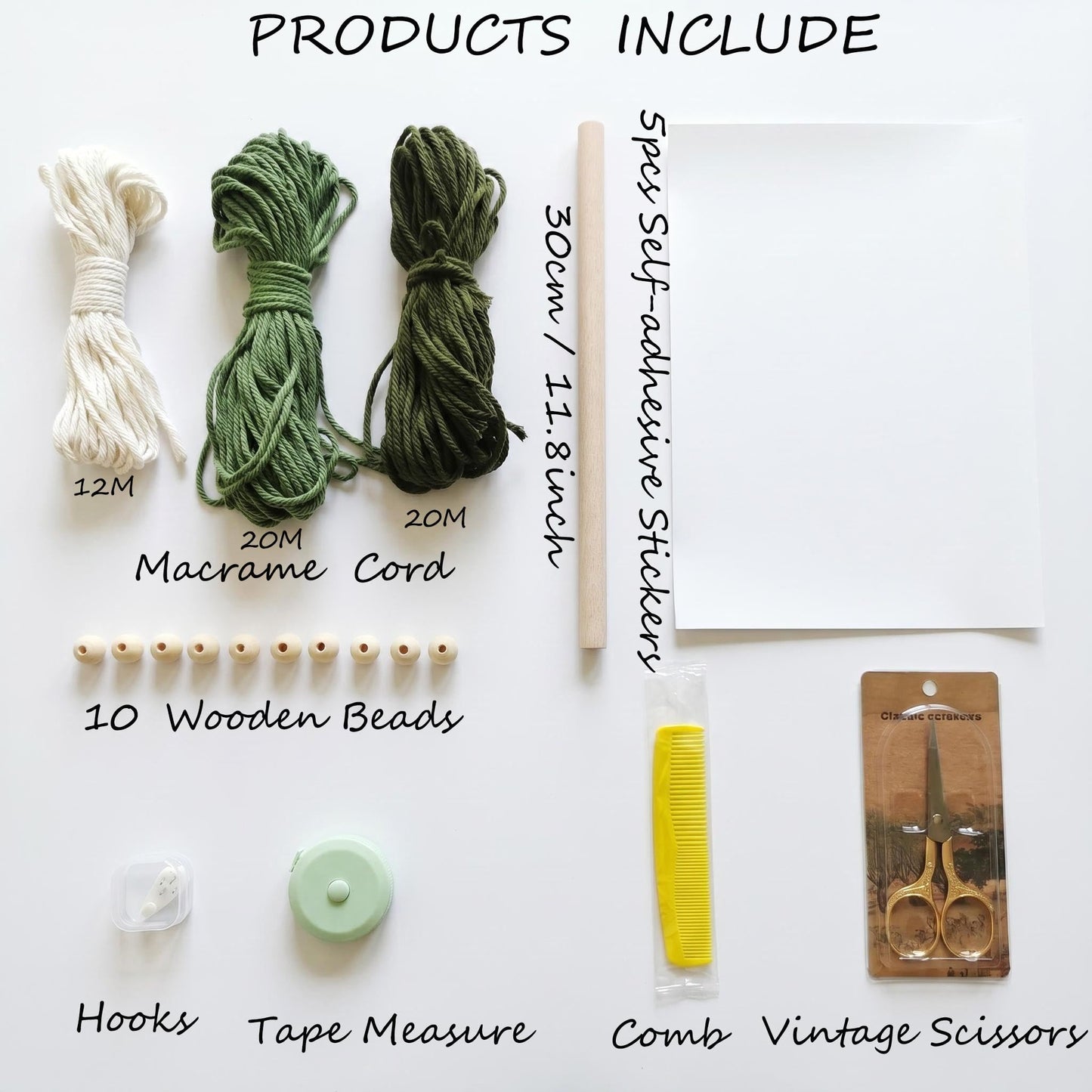 Jditngp DIY Macrame Leaf Wall Hanging Beginners Boho Wall Leaf Tapestry Kit Handmade Woven Tapestry Feather Wall Hanging DIY Macrame Kit for Adults Birthday Gift DIY Craft Kits 11.8inch (Green)