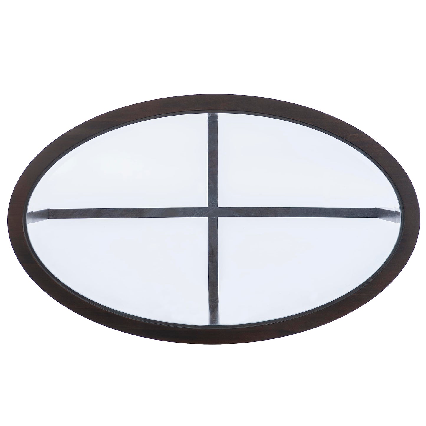 Powell Marta Umber Brown Wooden Three Piece Coffee and End Table Set with Tempered Glass Tops