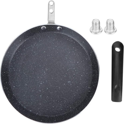 Frying Pan, Non Stick Aluminum Omelette Pan with Riveted Handle for Gas and Electric Cookers