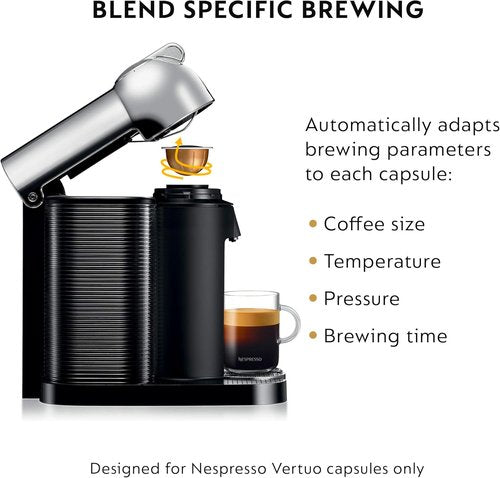 Breville Nespresso Vertuo Coffee & Espresso Maker - Versatile Brewing System for Rich Flavor