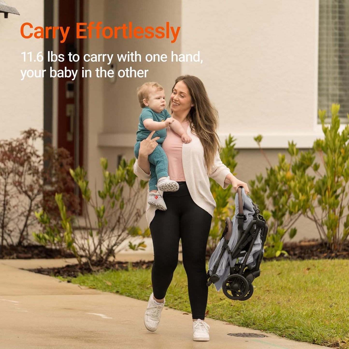 MAMAZING Ultra Air Lightweight Baby Travel Stroller with Carbon Fiber Frame, Compact & Airplane-Friendly, One-Handed Fold, 11.6 lbs, Perfect for Toddlers, Organizer & Cushion Included, Grey