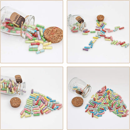 Capsule Letters Message in a Bottle - Cute Gifts for Boyfriend/Girlfriend, Love Letter for Anniversary, Birthday,