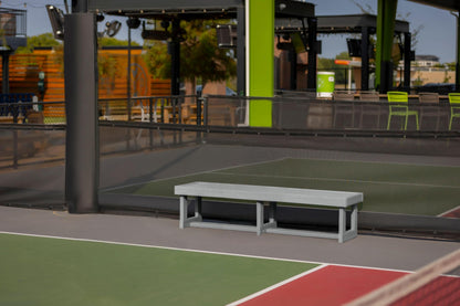 Durawood Aisle-Maker Bench for Tennis Courts, Locker Rooms, Parks, Marina, and More (Gray, 4)