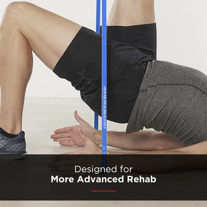 THERABAND High Resistance Bands, Set of 2 Elastic Super Bands for Improving Flexibility, Injury Rehab, & Full Body Workouts, Heavy Duty Stretch Bands for Lifting, 1 Light & 1 Medium Band