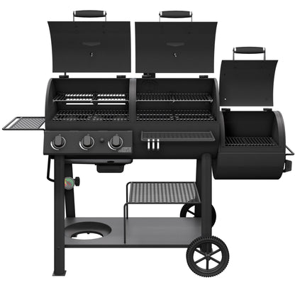 Oklahoma Joe's Canyon Combo DLX Charcoal and Propane Gas Smoker & Grill - 24203005