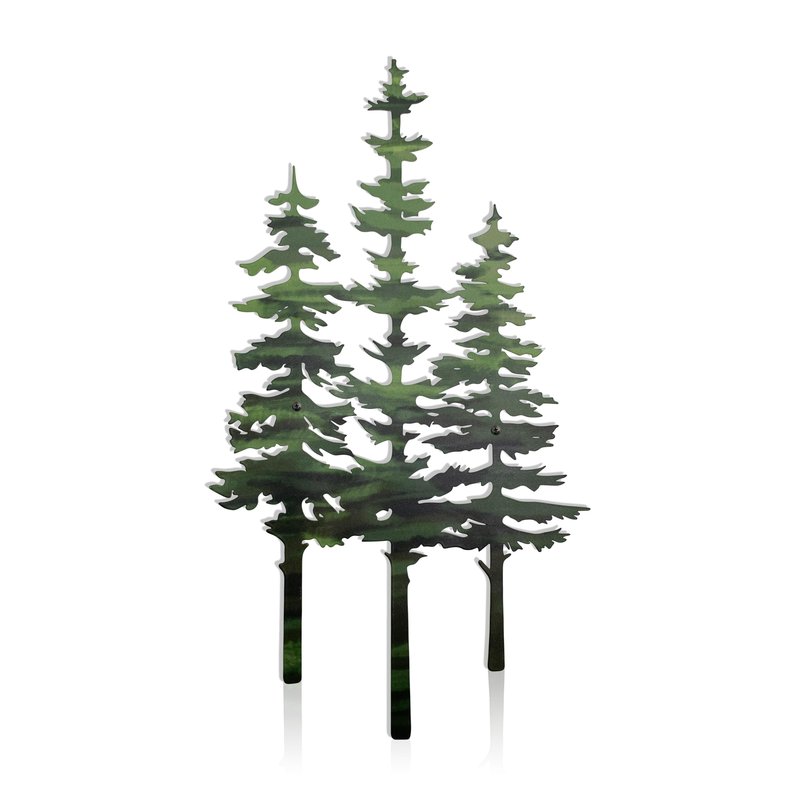 noxozoqm Metal Tree Wall Decor,Cabin & Rustic Wall Decor for Home Office Farmhouse, Indoors & Outdoors(Green)