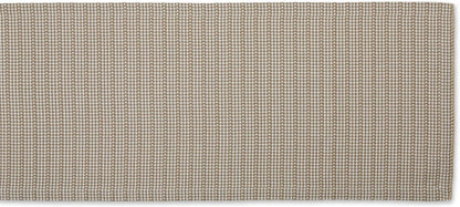 DII Farmhouse Gingham Checked Table Runner, 14x72, Stone