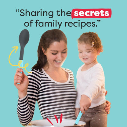 Baketivity Kids Cooking Set Real Utensils With Kitchen Tool Guide - Complete Junior Cooking Set Gift For Girls Or Boys With Mixing Bowls, Cutting Board, Knife, Apron - Kids Baking Set For Real Cooking