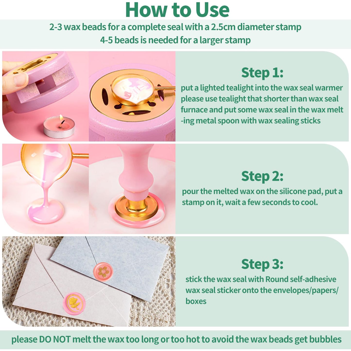 Yauhar 917Pcs Letter Sealing Kit Contains 18 Colors Wax Seal Beads, 10Pcs Stamps with Handle, Wax Spoon and Candle for Christmas Gift Wrapping & Envelope Sealing, Wedding Invitation