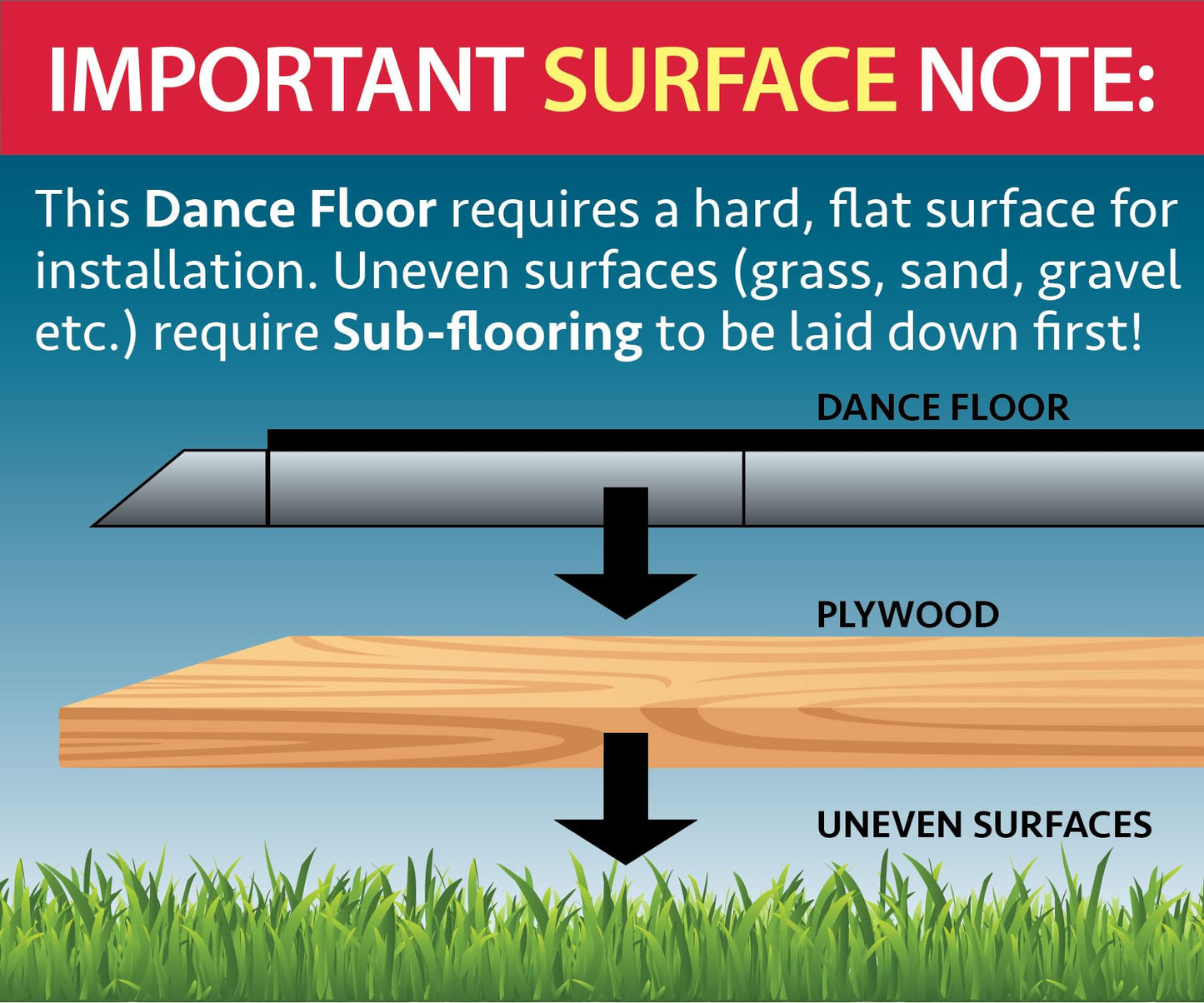 Portable White Sparkle Dance Floor Kit with Aluminum Edging, 18x18 Foot Heavy Duty Commercial Grade Waterproof Vinyl Tile for Weddings Receptions Parties Events and Dance Studios, Indoor Outdoor