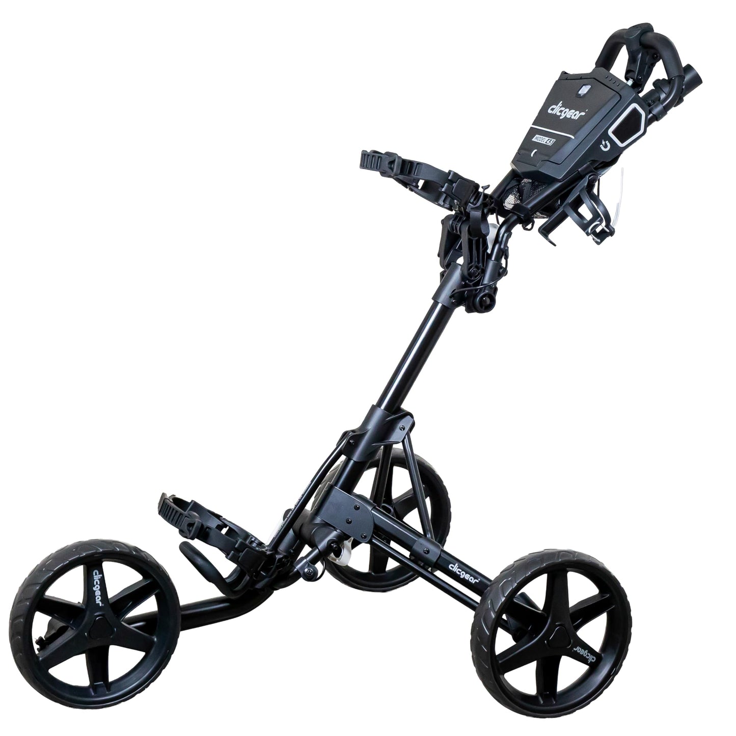 Clicgear Model 4.5 Golf Push Cart, Premium 3-Wheel Foldable Walking Golf Cart (Black)
