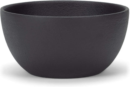 47th & Main Medium Durable Black Cast Iron Bowl, Round, 32 fluid ounces